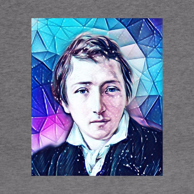 Heinrich Heine Snowy Portrait | Heinrich Heine Artwork 13 by JustLit